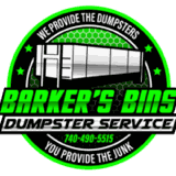 Barker's Bins Dumpster Service logo