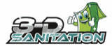 3-D Sanitation logo