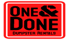 One and Done Dumpster Rentals logo