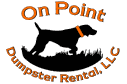 On Point Dumpster Rental NWA logo