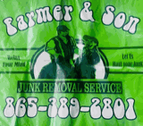 Farmer & Son Junk Removal and dumpster rental logo