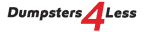 Dumpsters 4 less logo