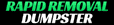 Rapid Removal Dumpster logo